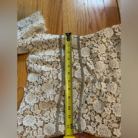 Self-Portrait White Lace Midi Dress - Picture 8 of 9